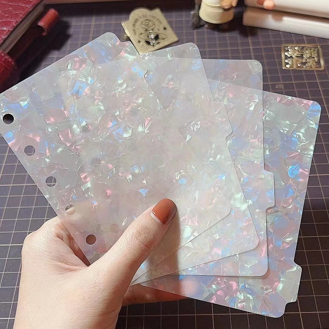 A5/A6/A7 Multicolorred Shell Pattern Loose Leaf Notebook Dividers Cute Index Seperator Diary Planner Stationary