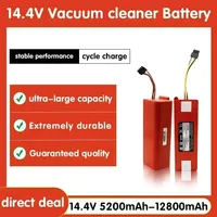 14.4V 12800mAh Robotic Vacuum Cleaner Replacement Battery For Xiaomi Roborock S55 S60 S65 S50 S51 S5 MAX S6 Parts