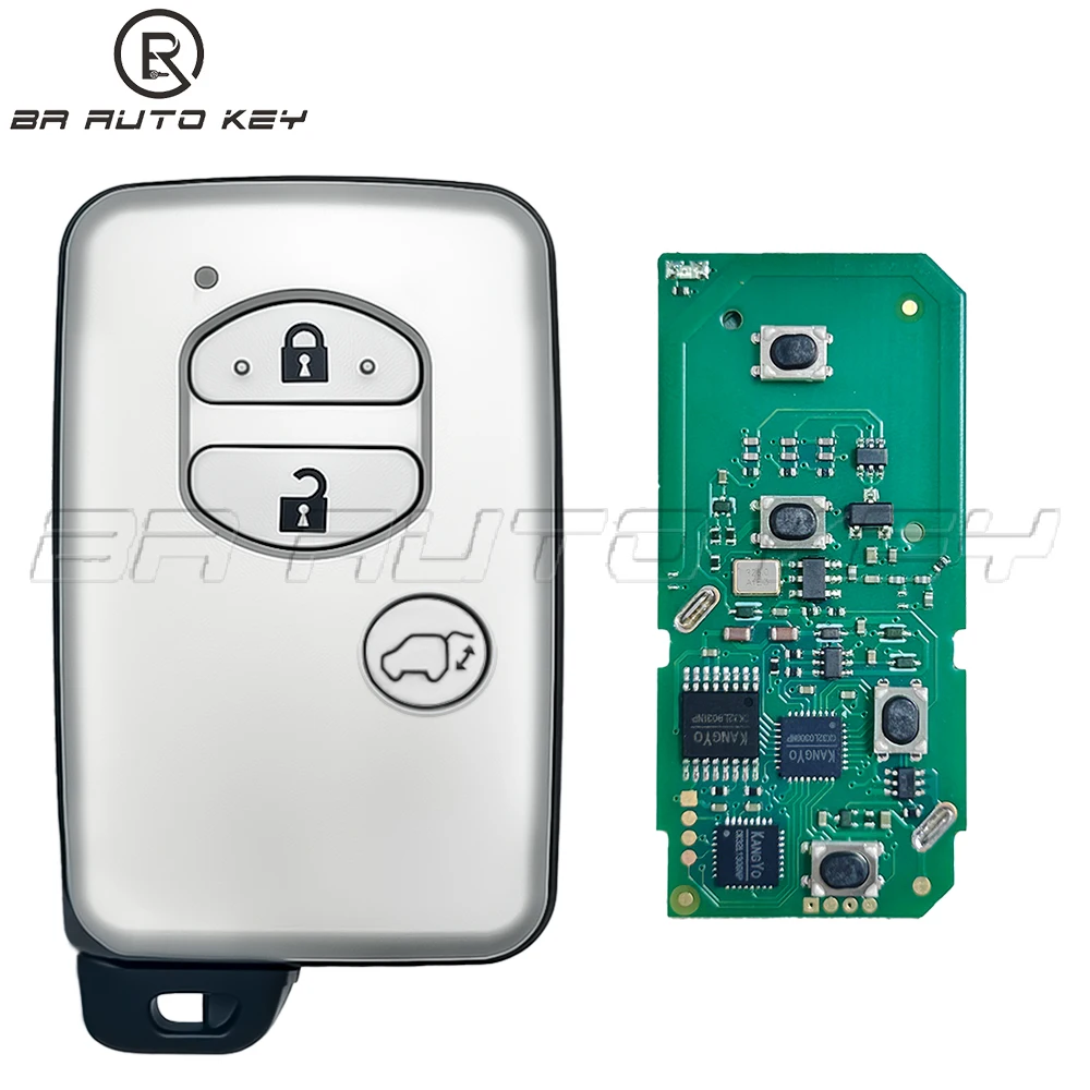 

89904-60A50 3Button For Toyota Land Cruiser Prado LC150 2010+ Proximity Smart Remote Key B74EA B77EA 4D-67 Chip 61A541-0030 F433