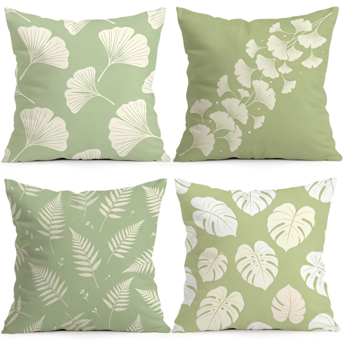 Leaf Pillowcase Printed Polyester 40/45/50cm Throw Pillowcover Decorative Sofa Cushion Pillowslip Home Decor