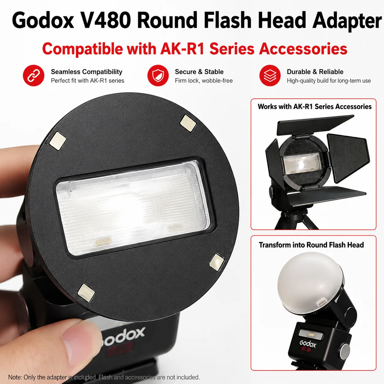 Magnetic Flash Accessories Diffuser Mount Adapter For Godox IT32 Adapter Ring fit AK-R1 AK-R11 AK-R14 AK-R16 V11T V11C
