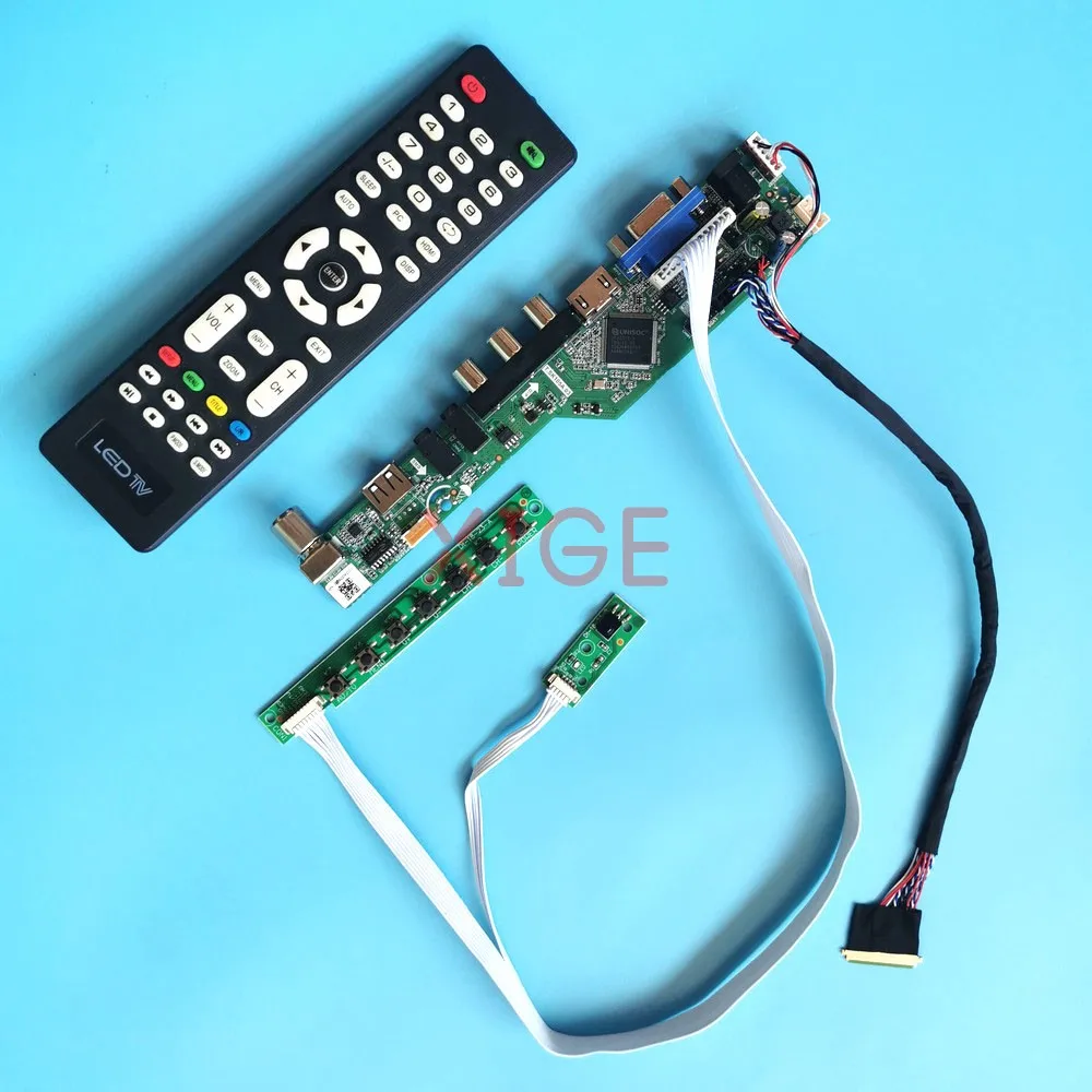 Controller Driver Board For LTN140AT21-001/002/601/802 DIY Kit TV Analog 1366x768 Laptop Matrix LVDS 40 Pin 14