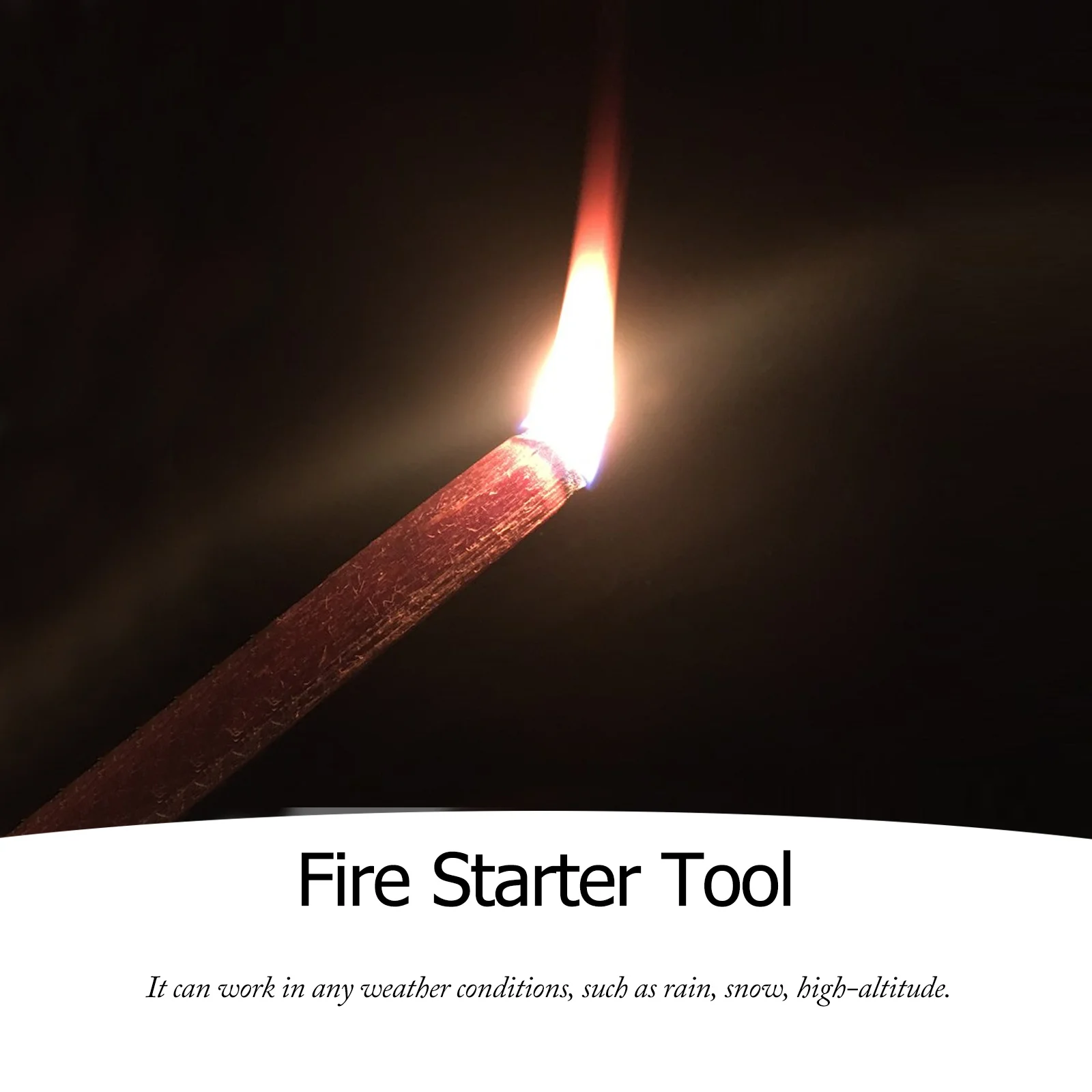 

2Pcs Outdoor Fire Starter Sticks Pine Wood for Camping Hiking Bushcraft Fast Reliable Fire Lighting