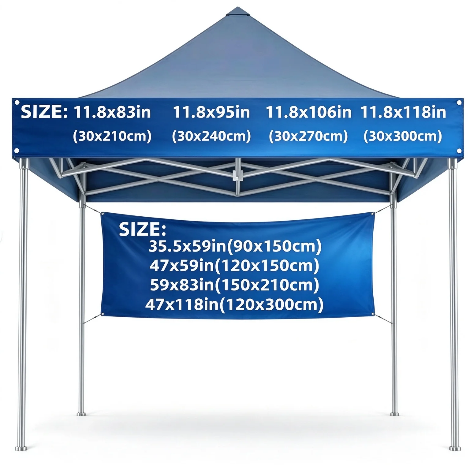 1pc Custom Photo Tent Banner Sign with Logo, Full Color Market Exhibition, Indoor Outdoor Event Booth & Party Background Decor