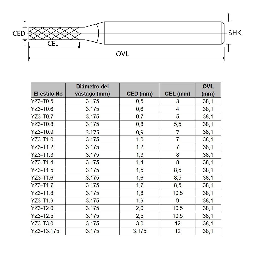 0.5mm-3.0mm 5pcs PCB 밀링 커터 초경 엔드 밀 CNC 커터 미니 드릴 비트 텅스텐 카바이드 라우터 PCB 라우터 도구