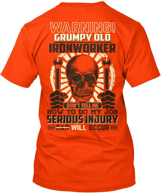 Ironworker Tee T-Shirt Made in the USA Anime Pattern Clothing Cotton Short SleeveAnime Graphic T-shirts for Men  Women T