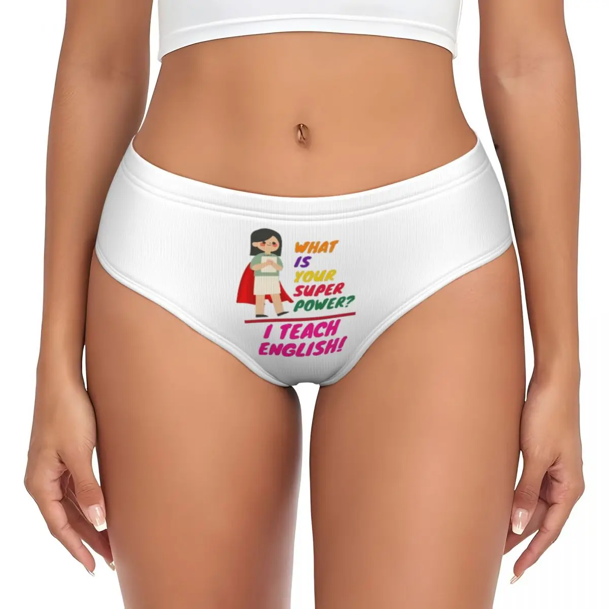 

Трусики с признательностью учителя английского языка на заказ, женские удобные трусы, нижнее белье, дышащие женские трусы