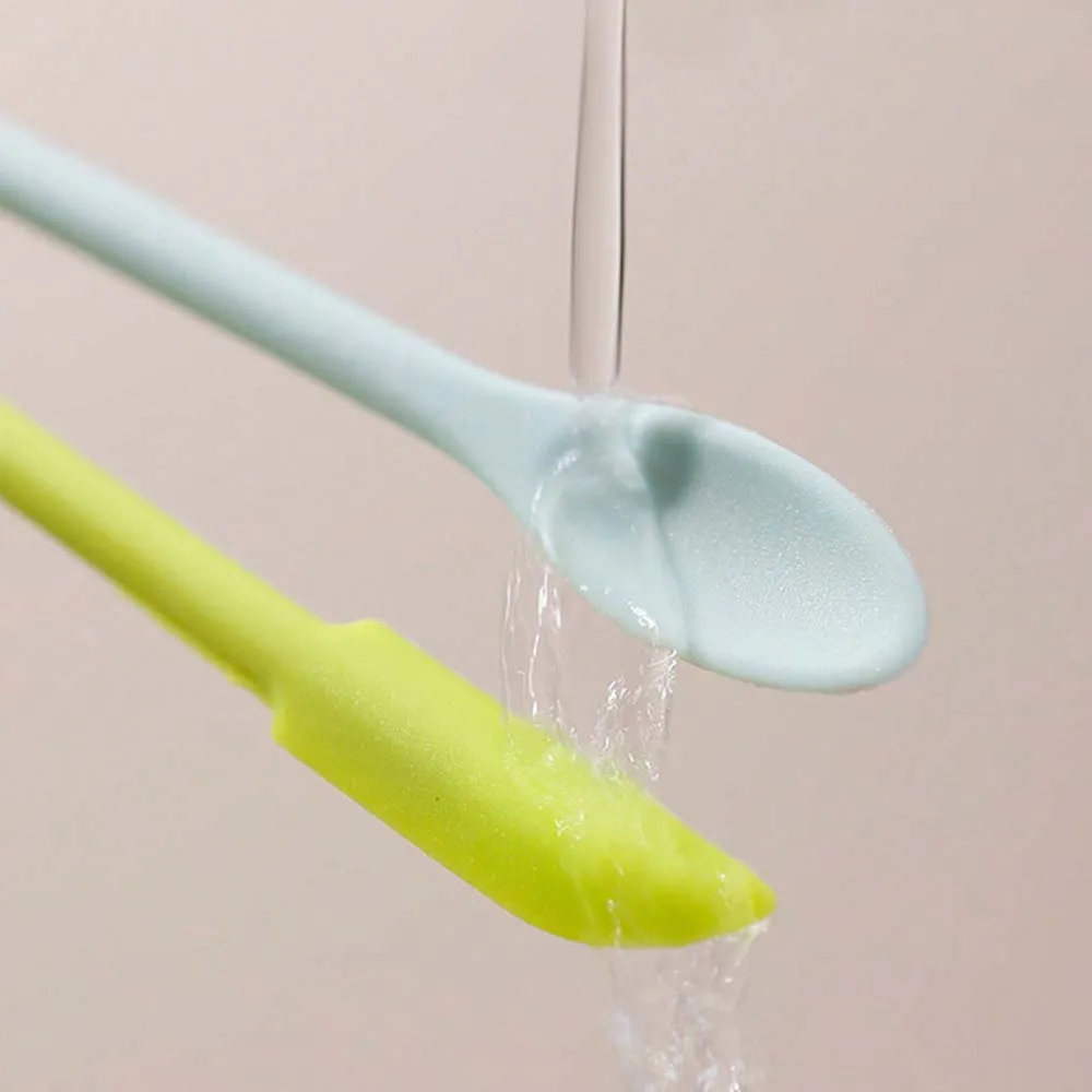 1PC Double-Headed Silicone Seal Wax Scraper Cleaning Spoon Stamp Tool DIY Epoxy Resin Decoration Powder Multifunctional Spoon ﻿