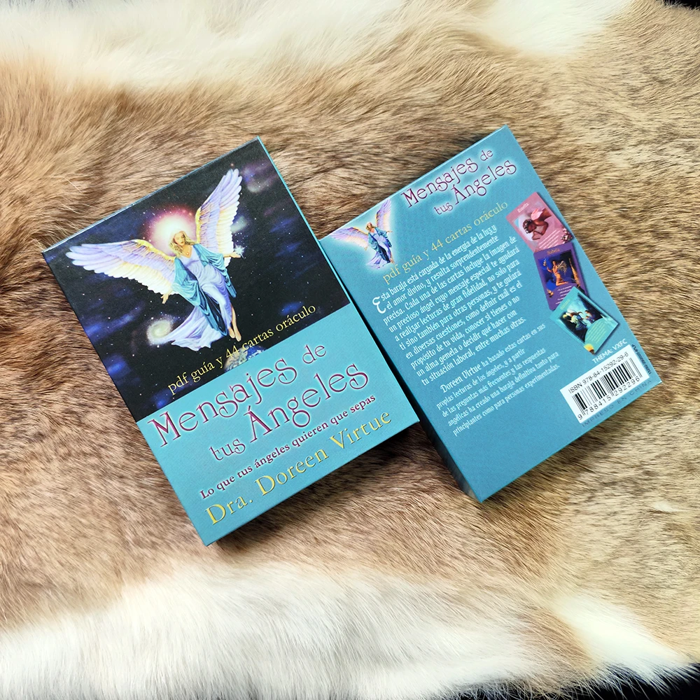 Messages from Your Angels Oracle Cards Spanish Edition | 44 Large Cards 12x8.7cm | Premium Box | PDF Guidebook Included