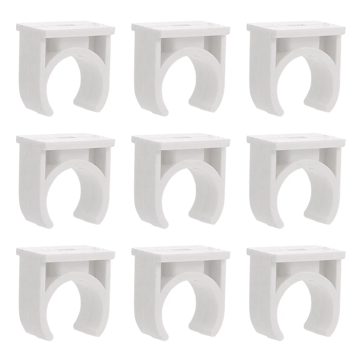 Durable White Clamp Pipe Support Talon Holder Easy Install PVC Clips for Thin Wall Hose Water Fuel Clamp