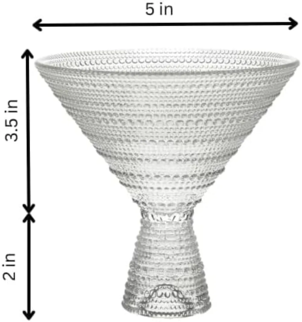 

Набор винтажных бокалов Hobnail Martini, 18 шт., прозрачные коктейльные бокалы на 9 унций для Маргариты, Cosmopolitan