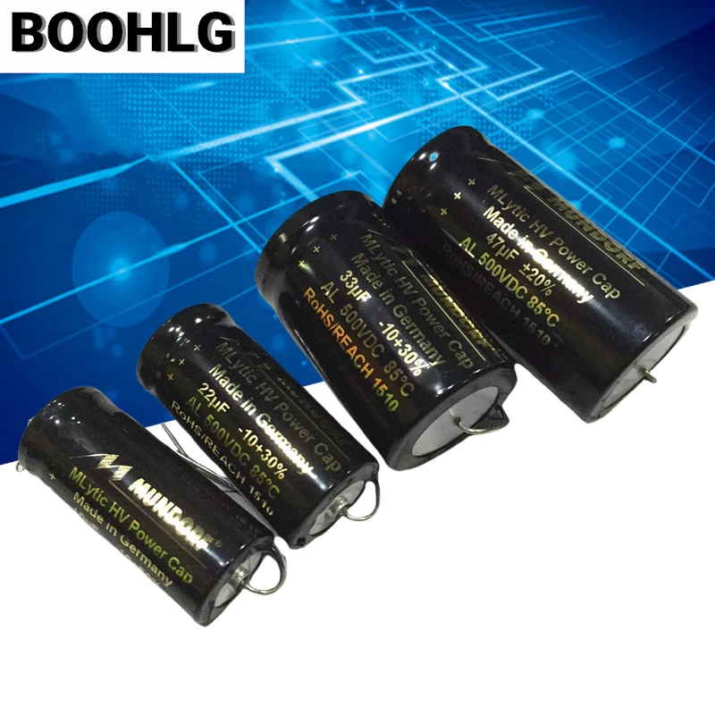 

1PCS 500V 10uf 22uf 33uf 47uf 100uf 500v horizontal tube machine filter electrolysis
