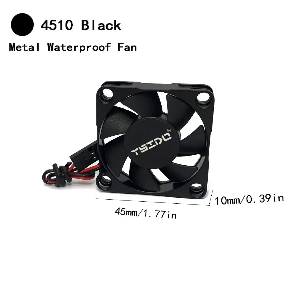 4510 Motore Brushless Dissipatore di Calore 45mm Ventola di Raffreddamento Ad Alta Velocità 14000RPM Ventola Fredda per 1/8 1/10 1/12 RC Auto 3650 3660 4274 4292 Motore