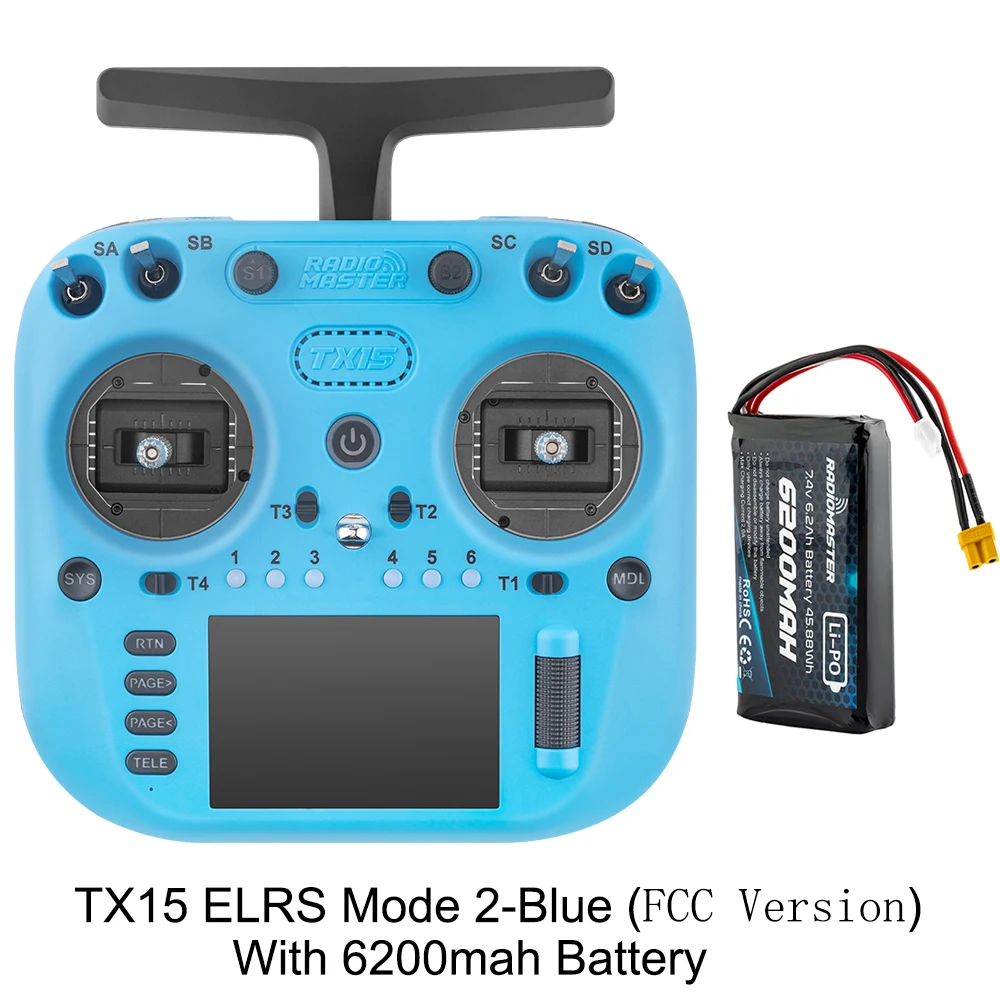 Pre-Order Radiomaster TX15 3,5 inch IPS touchscreen radiocontroller ExpressLRS V5.0 Hall Gimbal ingebouwde gyromicrofoon