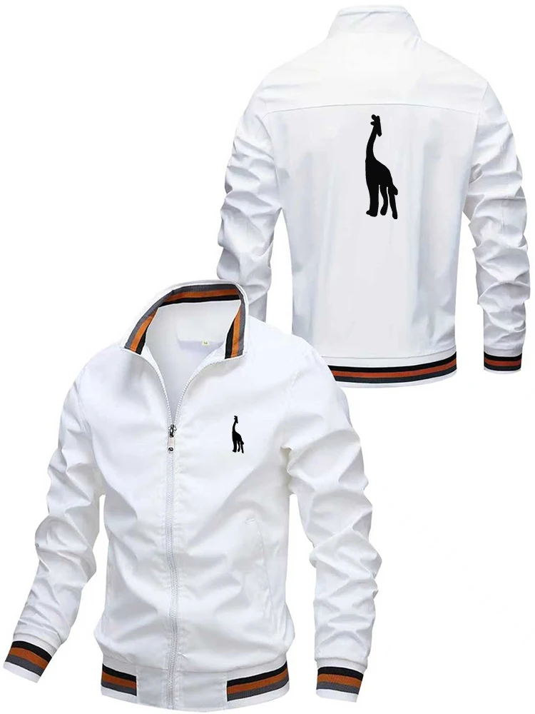 

Men's Casual Fashion Print Jacket Spring Autumn High Quality Outdoor Zipper Cardigan Sweatshirt Comfortable Sportswearjacket