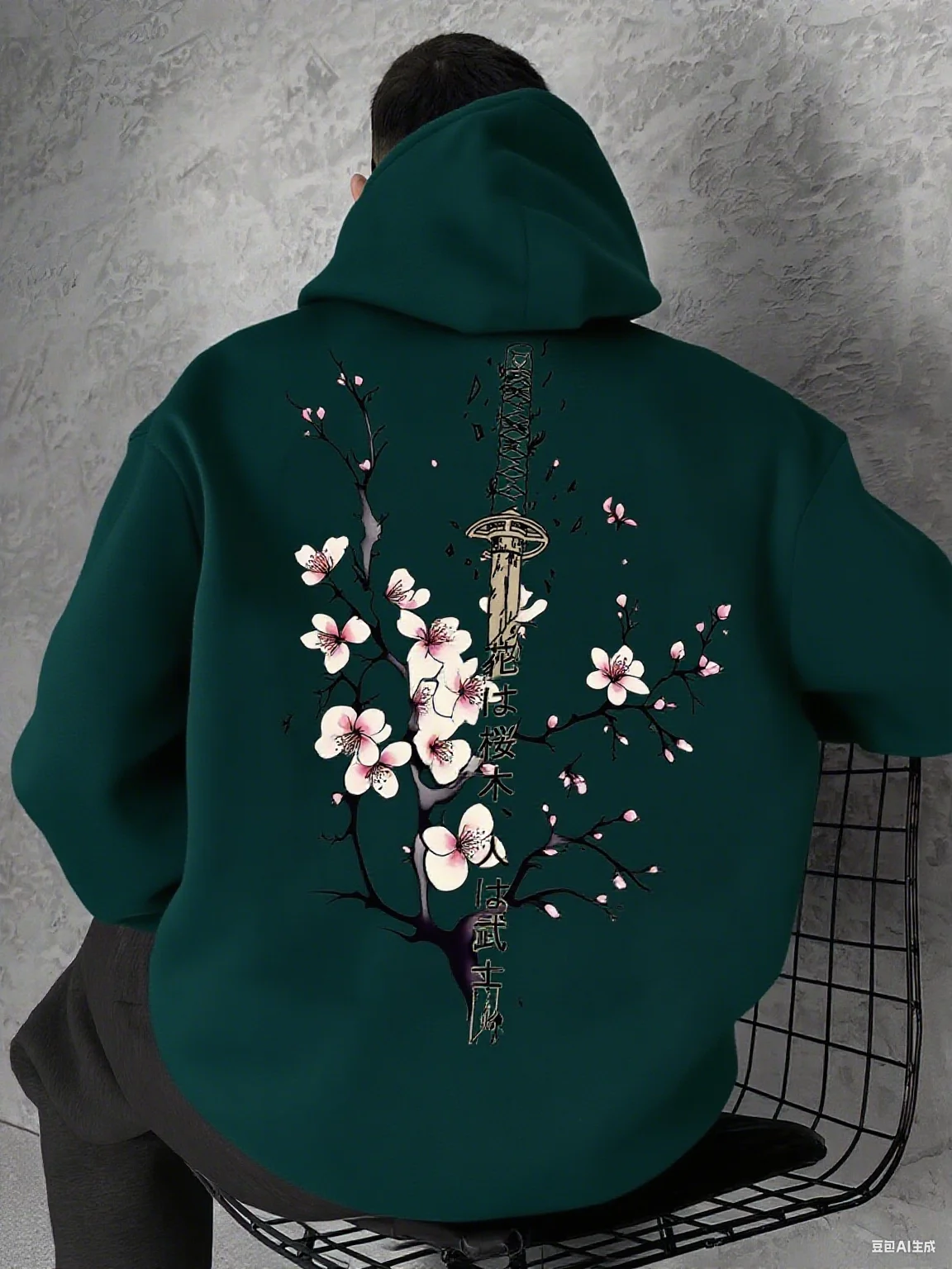 Japan Cherry Blossom Men Women Pullover Hoodie Street Casual Harajuku Y2K Retro Loose Sport Daily Autumn Winter Sweatshirt Top - Image 5