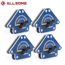 Allsome Magnetic Welding Fixer Holders With Switch Multi-angle 45°,90°, 135° Neodymium Magnet Holding Auxiliary Locator Tool