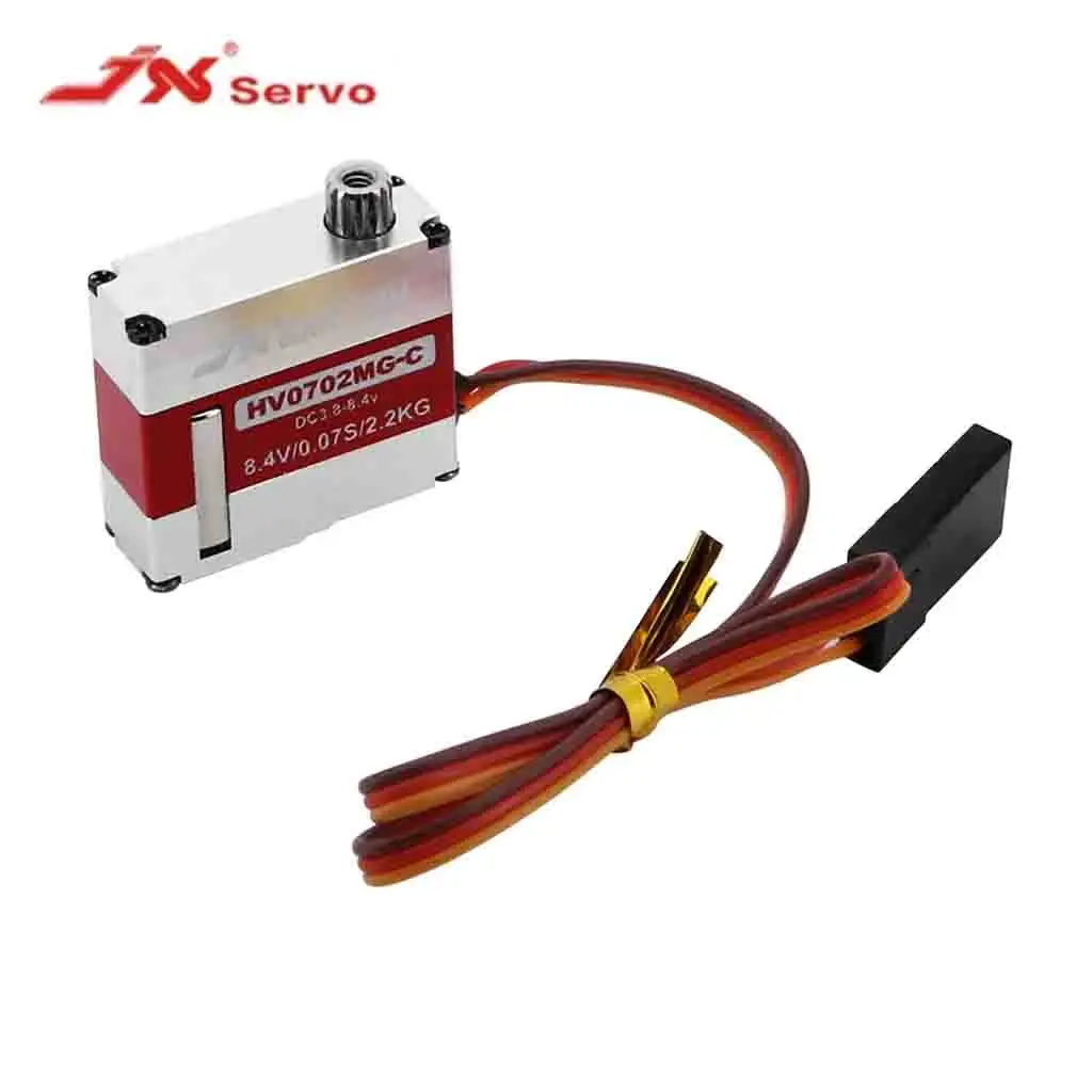 

JX PDI-HV0702MG-C 7 г 7 мм тонкий цифровой полный сервопривод с металлической шестерней с ЧПУ для FPV-дронов с неподвижным крылом, вертолетов, радиоуправляемых моделей