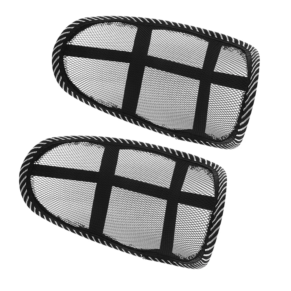 

2pcs Summer Headrest Pillows Breathable Mesh Neck Support Pillow For Driving Travel Car Seat Office Home Use Car Accessories