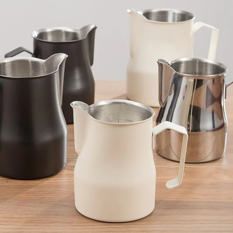350ML 480ML 700ML 900ML Milk Frothing Pitcher Stainless Steel Eagle Spout Latte Art Jug Italian Coffee Milk Foam Tank Cup