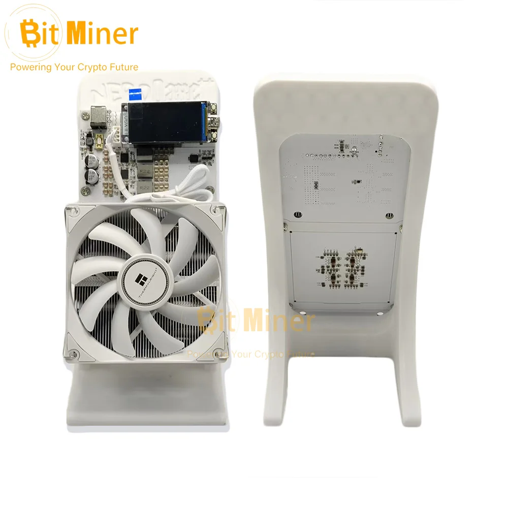 new Bitaxe NerdQaxe++ 4.8TH/s Bitcoins Miner 4 Pieces BM1370 Asic Chip Solo BTC Open-Source Btc Mining.