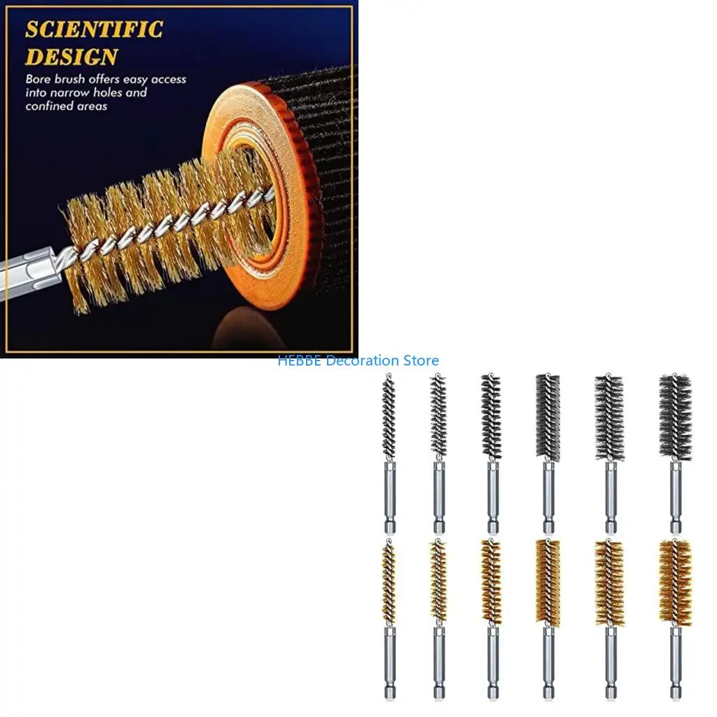 

B0KC щетки для очистки стальных деталей, оборудования, незаконченных металлических деталей с виночной кистью для чистки медных
