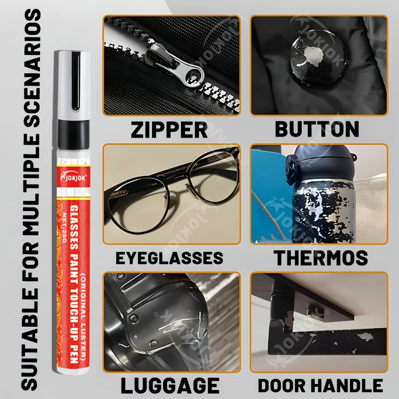 قلم لمس بإطار نظارات متطور، إصلاح دقيق للإطارات البلاستيكية المعدنية، مجموعة ترميم النظارات متعددة الوظائف