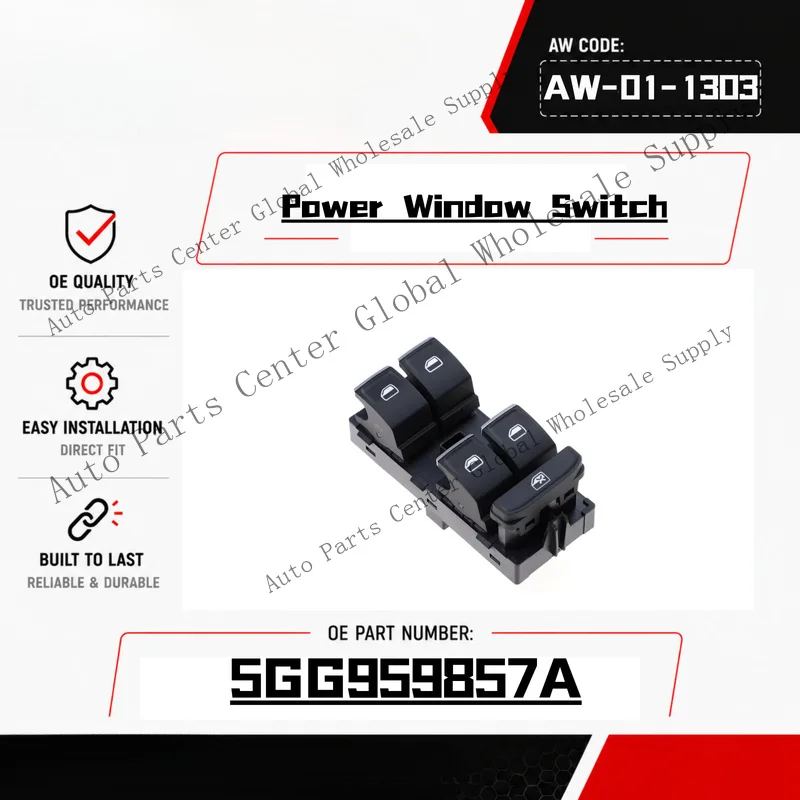 Z+ 5GG959857A Electric Power Window Switch For Skoda OCTAVIA III Fabia 2013-2018
