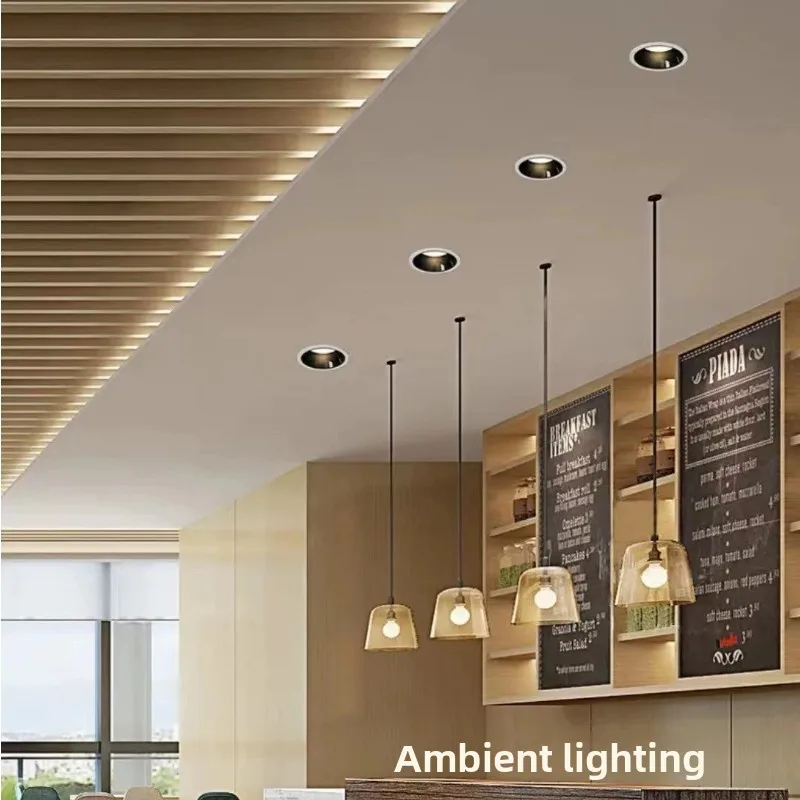 

Household Recessed Led Spotlights 220V Waterproof Round Downlight No Flicker 8W Ceiling Spot Lamp For Home Indoor Lighting