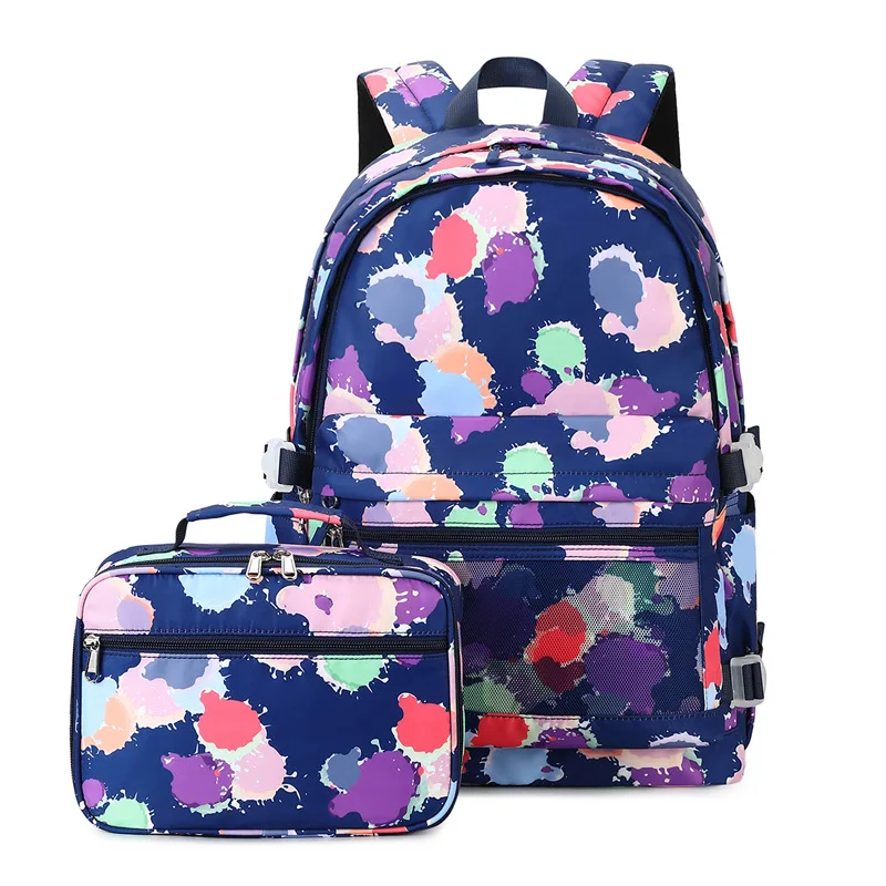 Frauen lässig Reise Umhängetaschen Mädchen Kinder Schule Rucksäcke Handtaschen Grundschüler Kinder Schult aschen Mittagessen Taschen Set