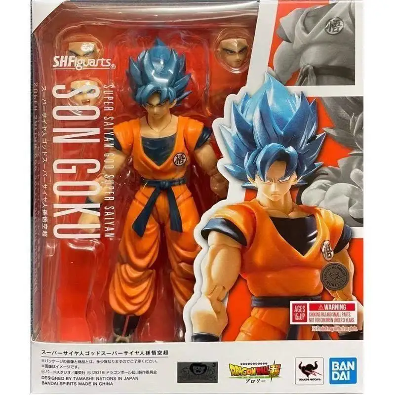 

In Stock Bandai S.H.Figuarts Dragon Ball Super Super Saiyan Blue Son Goku Action Figure Anime Model Gift