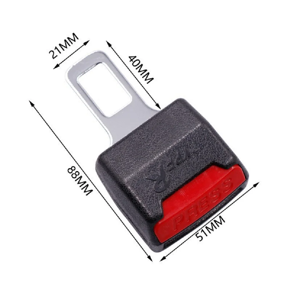 Car Seat Belt Clip Extender Safety Seatbelt Lock Buckle Plug Thick Insert Socket Extender Safety Buckle