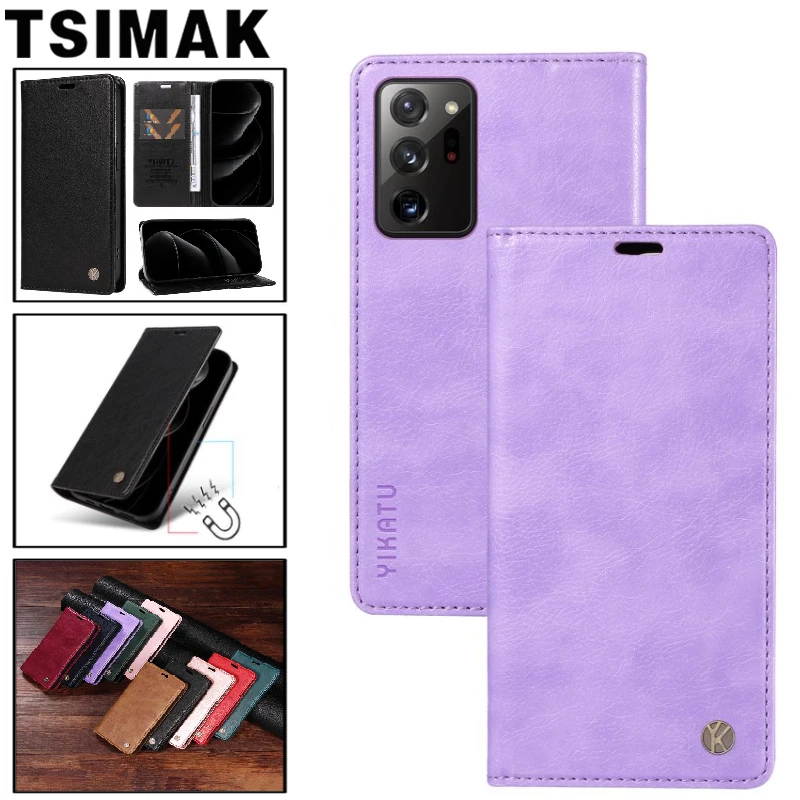 Leather Flip Phone Case For Samsung Galaxy S7 Edge S10E S8 S9 Plus S10 Lite Note 10 20 Ultra M23 M12 M62 M32 4G 5G Wallet Cover