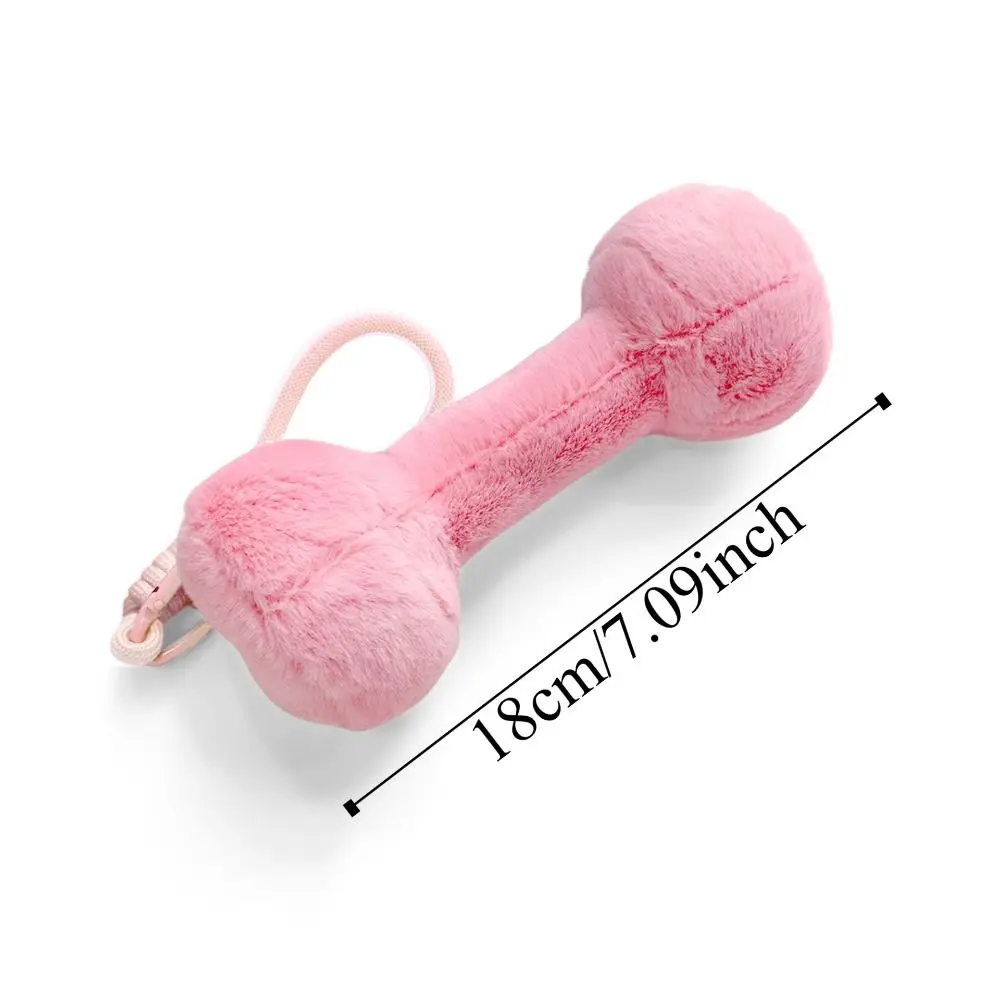 Bicep Curl Plush Dumbbel จี้ 1:1 พร้อมสายคล้องจําลอง Dumbbel พวงกุญแจตลกหัวใจ Plush Dumbbel พวงกุญแจเด็กสาวเด็ก