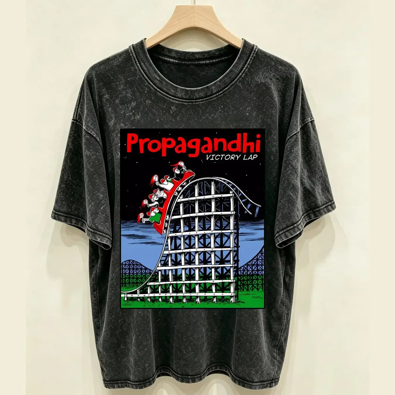 washed T Shirt Propagandhi Band Victory Lap Cotton White S 5XL MM941 vintage Washed Stylish designer clothes Unisex Soft