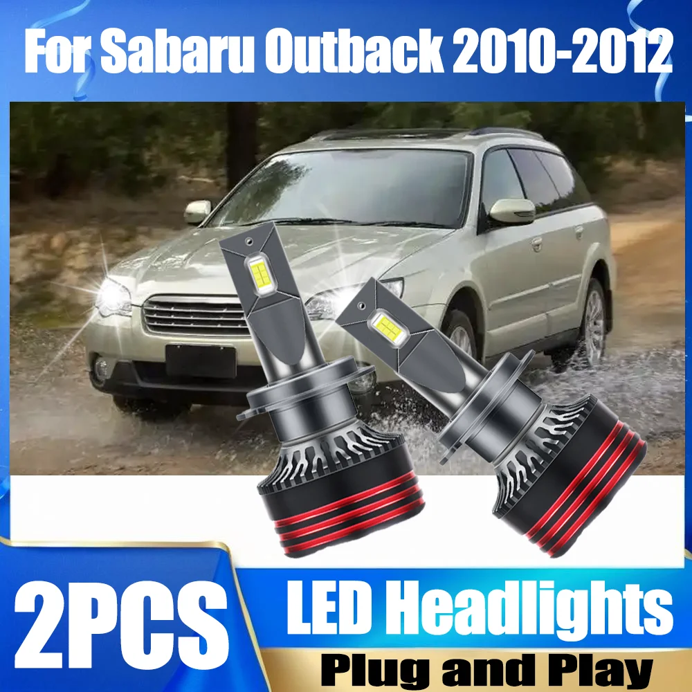 

2PCS H7 Auto Headlamps Bulbs 150W 30000LM LED Car Headlights 6000K White Plug and Play 12V 24V For Sabaru Outback 2010 2011 2012
