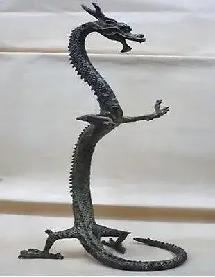 exquisite bronze Chinese dragon statue Figures 9