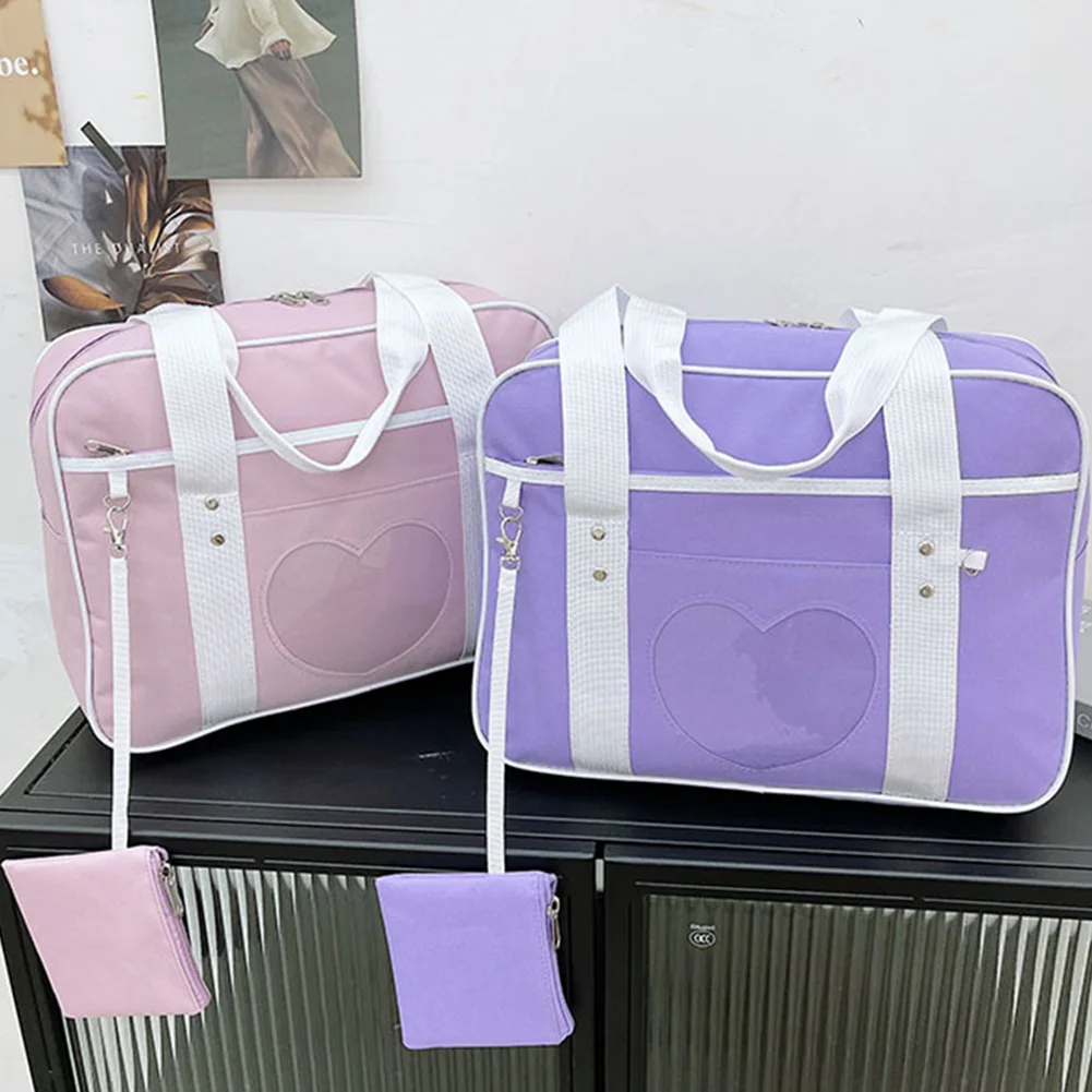 

Cross-Body Shoulder Bag,Japanese Lolita Heart JK School Uniform Bags,Fashion Women Student Handbag,Cosplay Anime Shoulder Bag