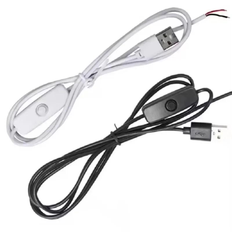 

USB Switch Cable Is Suitable for Switch Desk Lamp Cable Bedside Night Light Wood Base Light Switch Power Supply 5V Light Strip