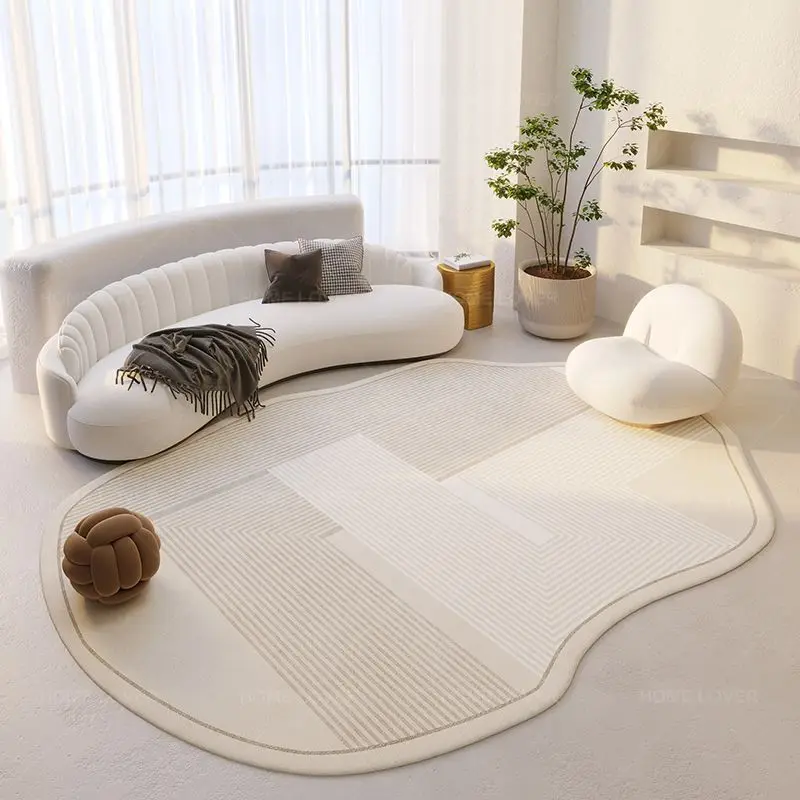 Modern Minimalist Bedroom Decor Rug Irregular Living Room Decoration Shaped Rugs Fluffy Soft Anti-slip Mat Thicken Study Carpet