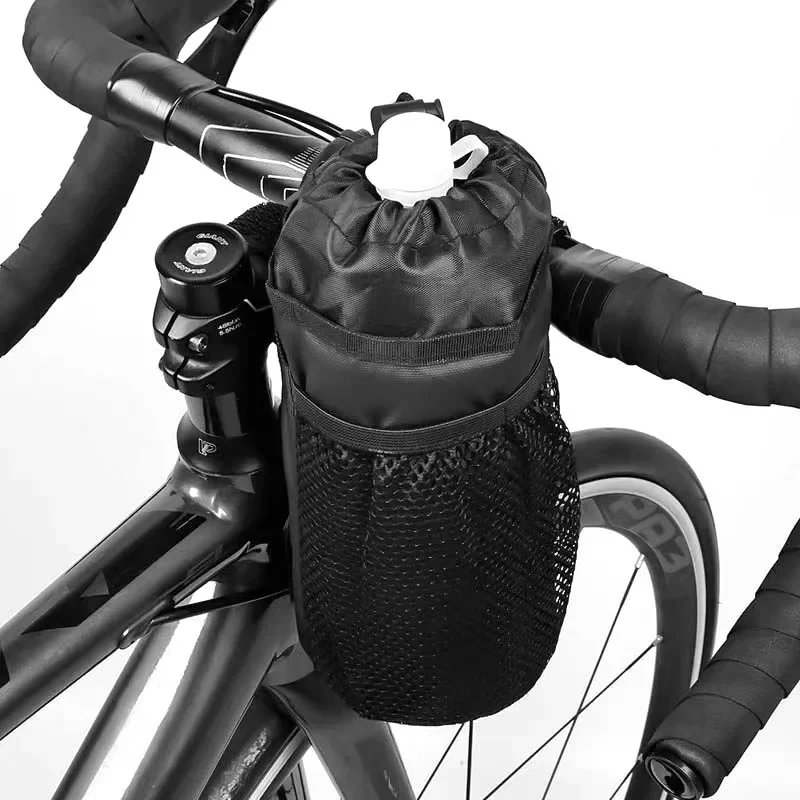 

Custom Logo Cycle Bike Water Bottle Kettle Holder Waterproof Ice Heat Insulation Bicycle Handlebar Water Bottle Bag
