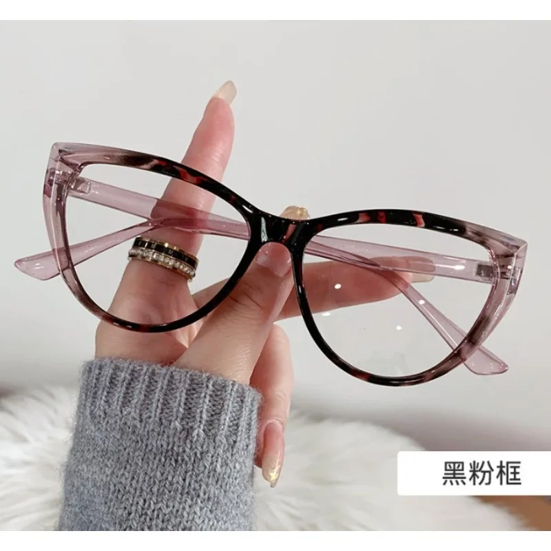 Cat Eye Anti Blue Light Glasses 2024 New Women Fashion Photochromic Lenses Women's Retro Pc Frame Classic Designer Glasses Очки