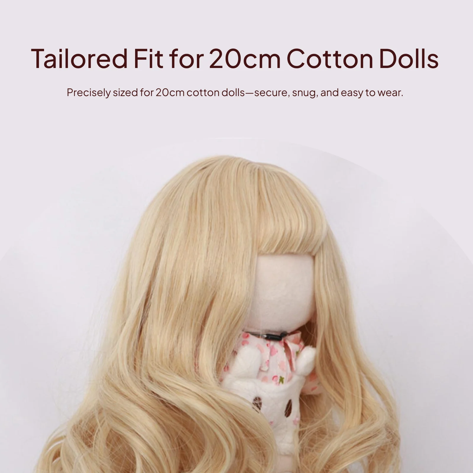 BJD دمية شعر مستعار شعر مستعار دمية استبدال مجعد اليدوية ارتفاع درجة الحرارة الحرير