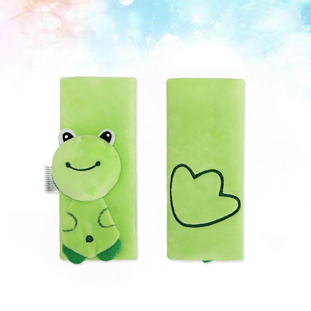 

Safety Stroller Shoulder Sleeve Green Frog Protective Strap Cover Pad Cartoon Anti-Friction Infant Strap