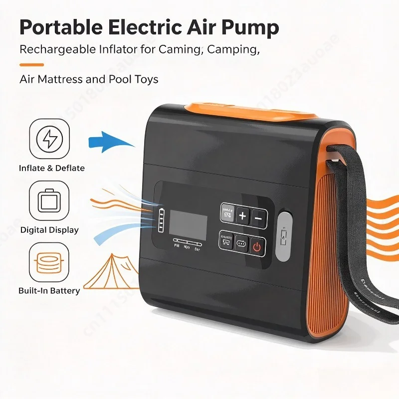 Rechargeable Portable Electric Air Pump Inflate Deflate for Outdoor Camping Air Mattress Swimming Ring Pool Float