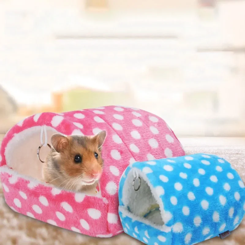 Warm Hamster House Hammock Cotton Cage Sleeping Nest Pet Bed Rat Hamster Toys Cage Swing Small Animal Hamster Houses