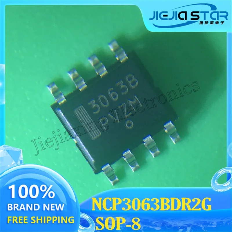 Switching Voltage Regulator Chip, NCP3063BDR2G, NCP3063 SOP-8, Part Mark 3063B, 100% Brand New and Original Electronics