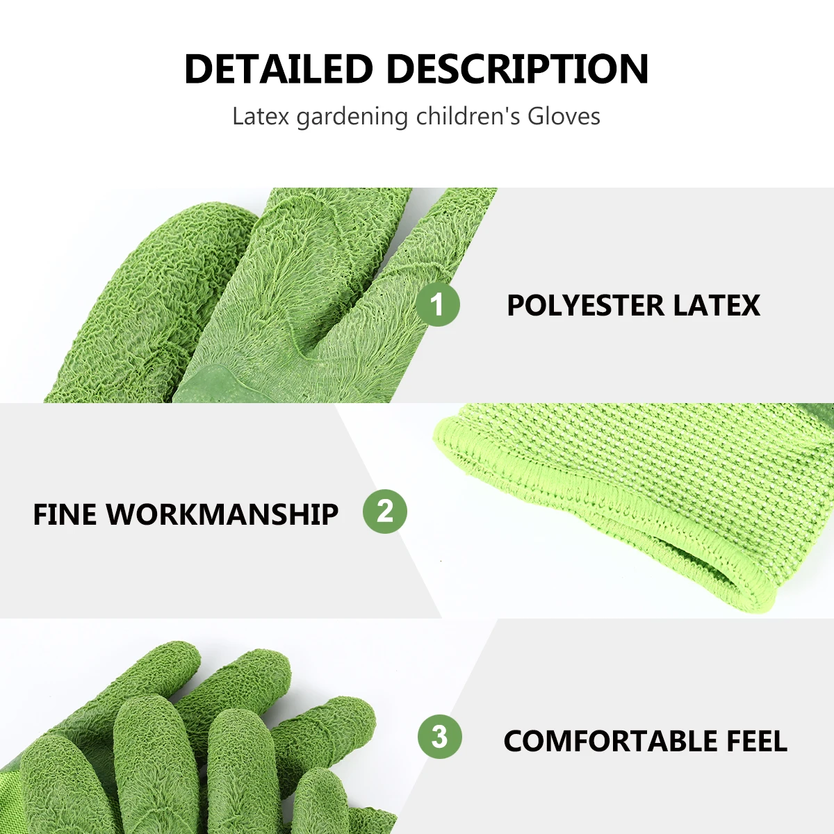

1Pair Garden Gloves Breathable Lightweight Protective Gloves for Gardening Fishing Crawfish Catching Wear-Resistant