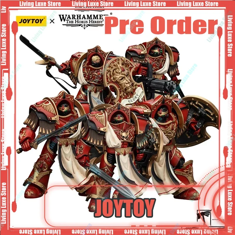 JOYTOY 13.6cm Warhammer 40k 1/18 Action Figures Blood Angels Figurine Crimson Paladins Squad Anime Figures Model Collection Toys