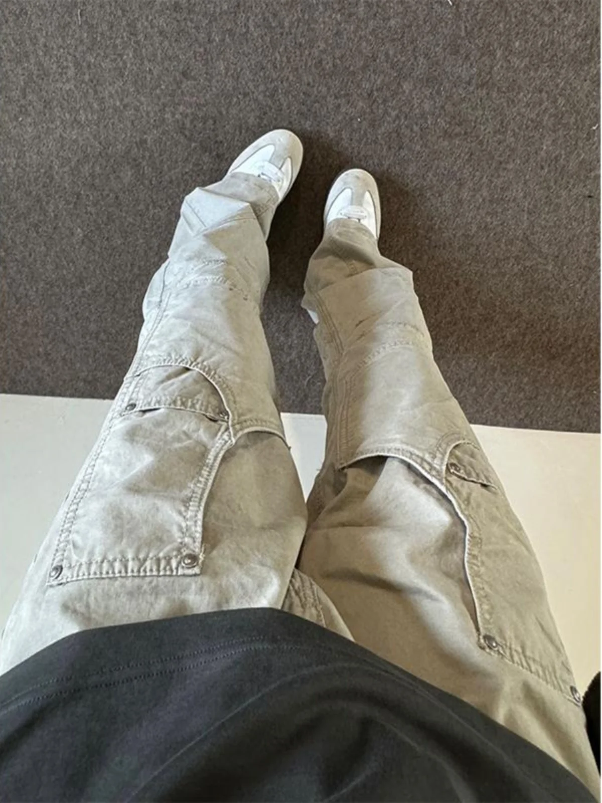 

Мужские джинсы American Sle цвета хаки, винтажные, прямого кроя, износостойкие, для молодежи